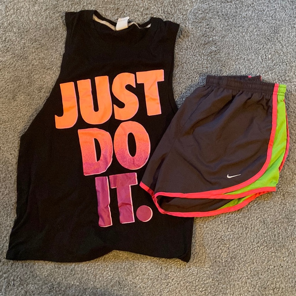Nike tank top and shorts!